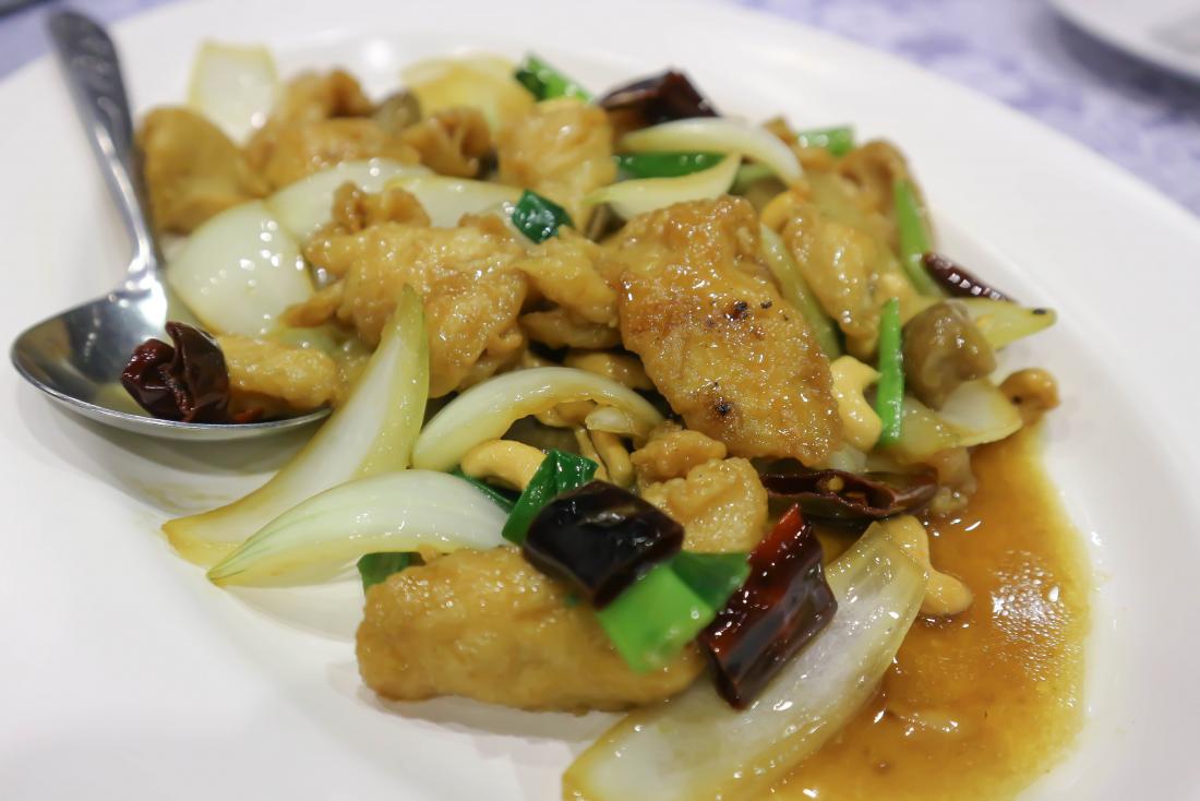 Cashews in stir fry